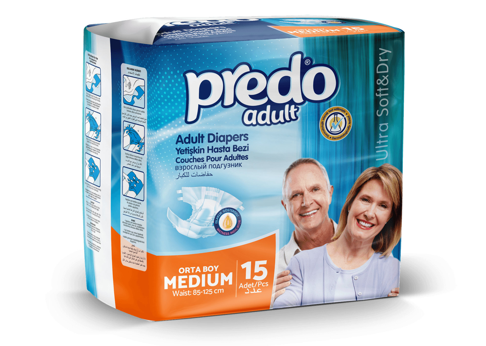 Predo Adult Diapers Medium 15