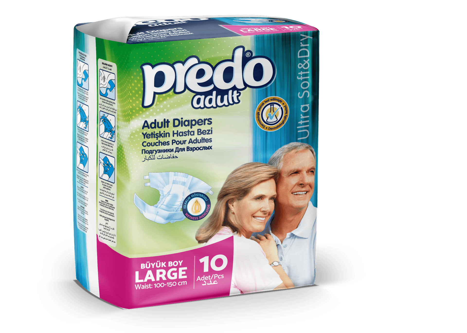Predo Adult Diapers Large 10