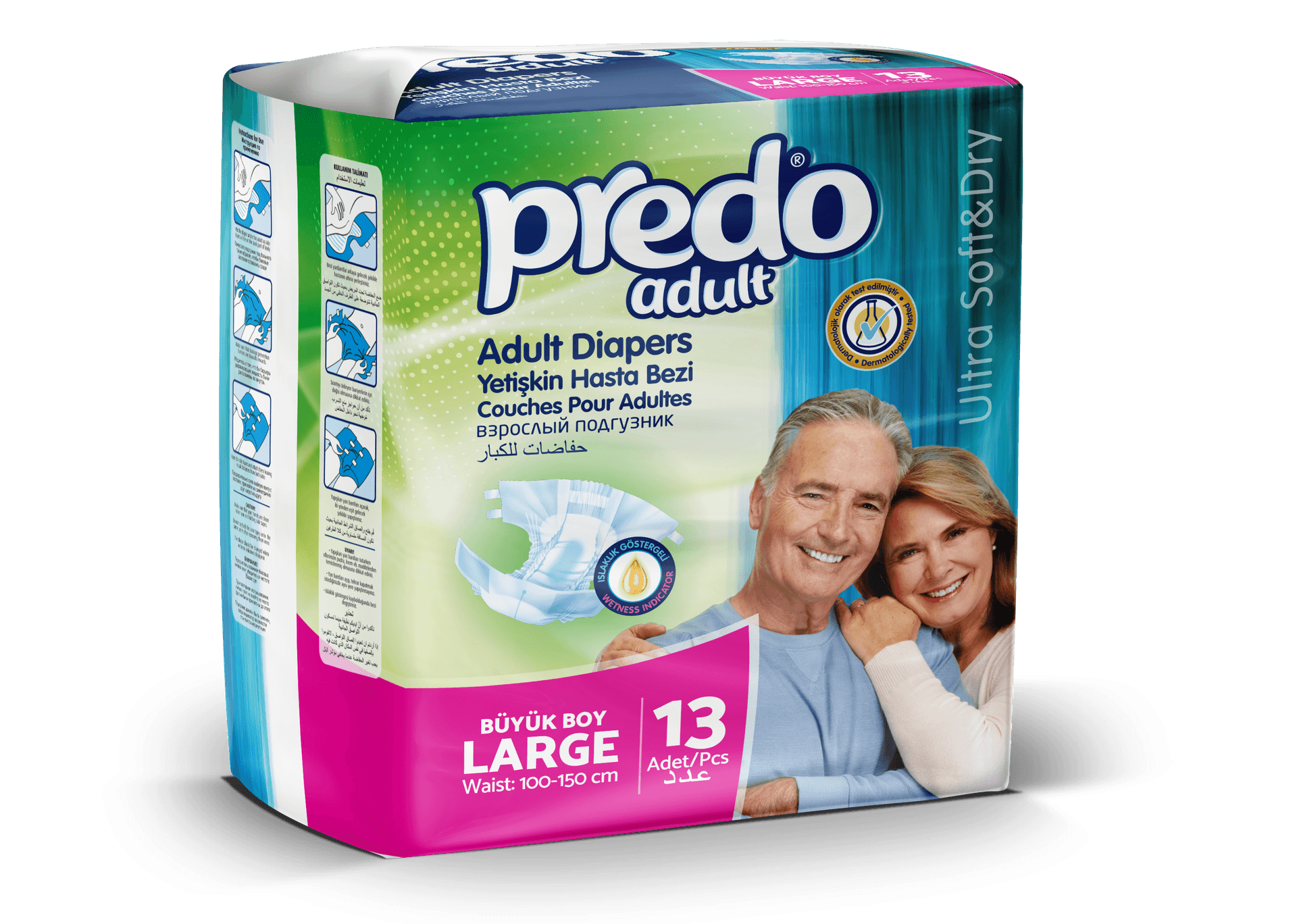 Predo Adult Diapers Large 13