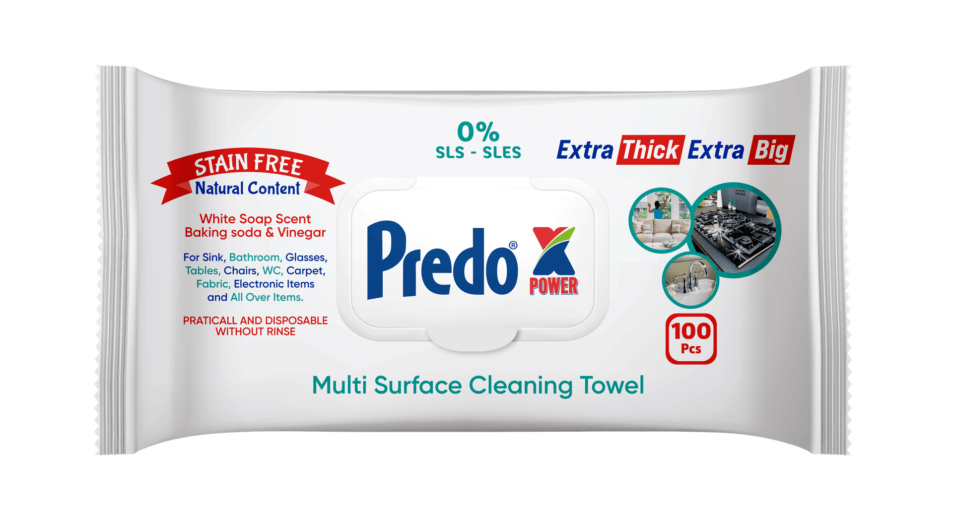 Predo XPower Peceta Pastrimi Sipërfaqesh Side Pack